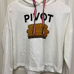 Long sleeved cropped hoodie